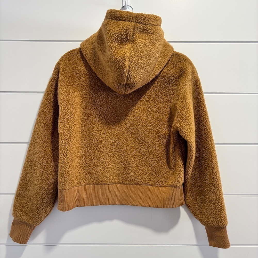 NWOT Club Monaco Teddy quarter zip hoodie size XS - Picture 2 of 14